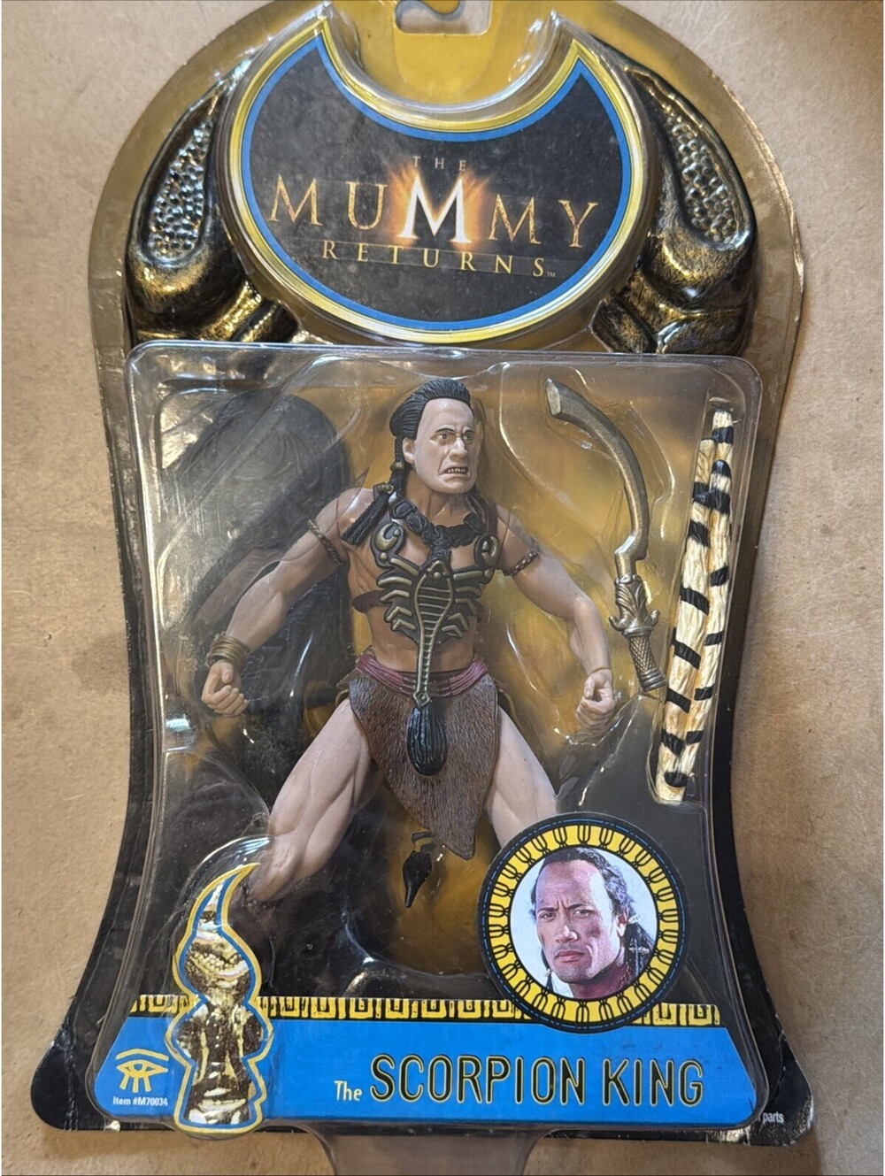 Vintage 2001 Mummy Returns Scorpion King Action Figure Jakks Pacific